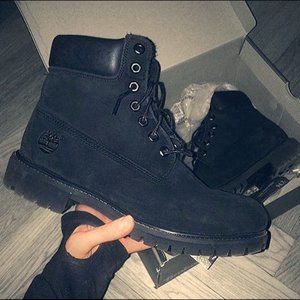 Women's Black Waterproof Timberlands